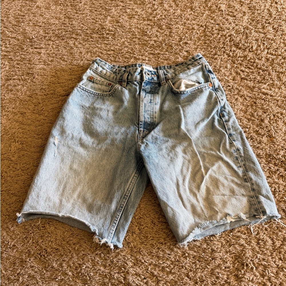Zara Light Blue Jean Shorts for Women